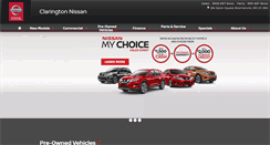 Desktop Screenshot of claringtonnissan.com
